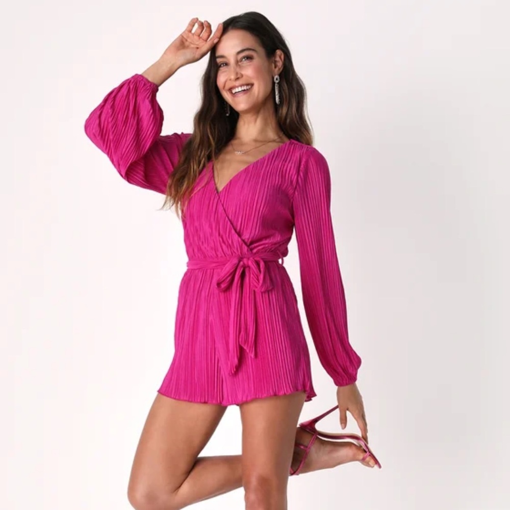 Pink, Lulus romper, size L, worn once
